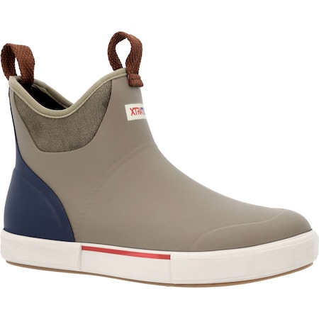 Xtratuf Men's Ankle Deck Boot, 11 M, Leather, 6 in H, Vintage Olive XMABV300